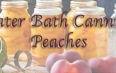 Water Bath Canning Peaches